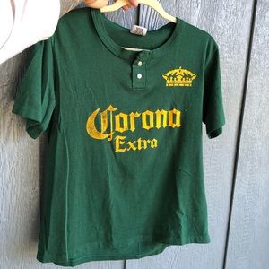Vintage corona beer baseball tee shirt size m